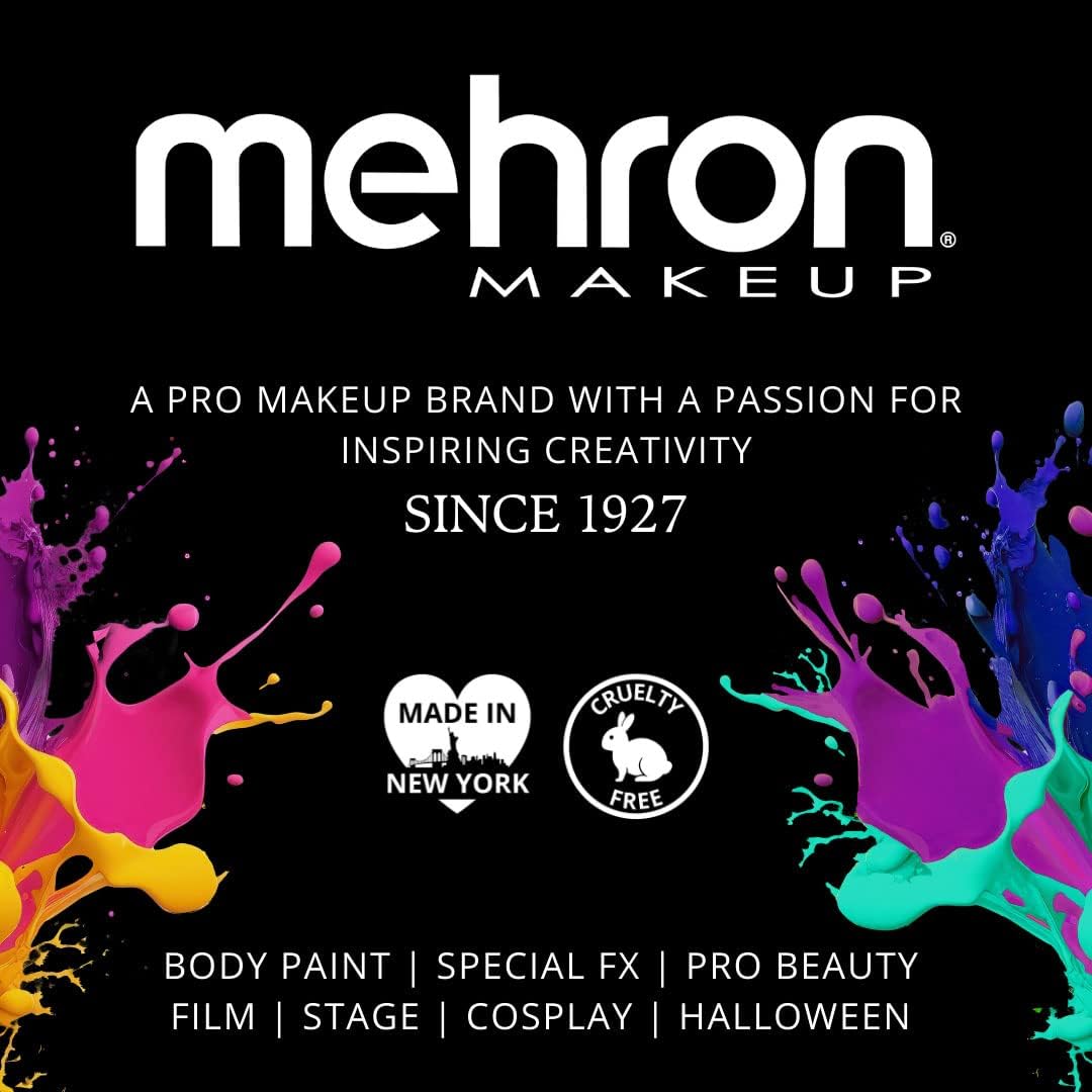 Mehron Makeup iNtense Pro Pressed Powder (.11 oz) (Yellow Spark) Beauty & Personal Care Mehron