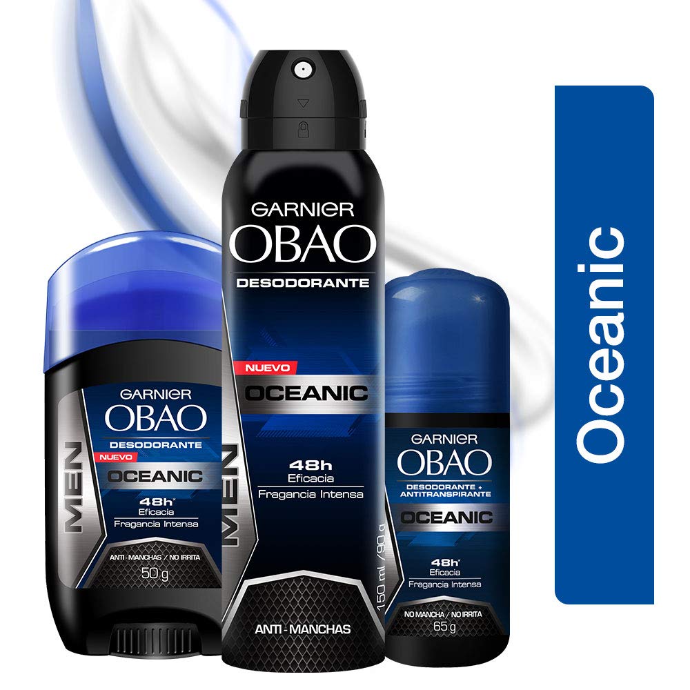 Obao Mens Oceanic Deodorant Spray 150ml - Desodorante Oceanico Aerosol para Hombre (Pack of 1) Beauty and Personal Care Obao