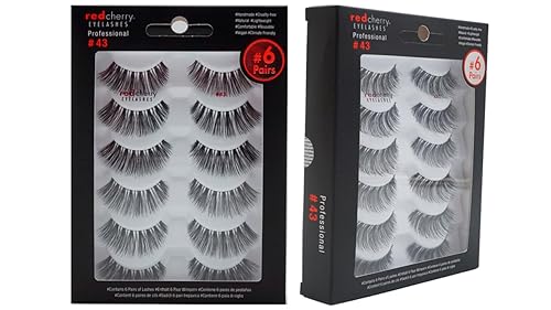 Red Cherry Eyelashes # 43-12 Pairs Beauty & Personal Care Red Cherry