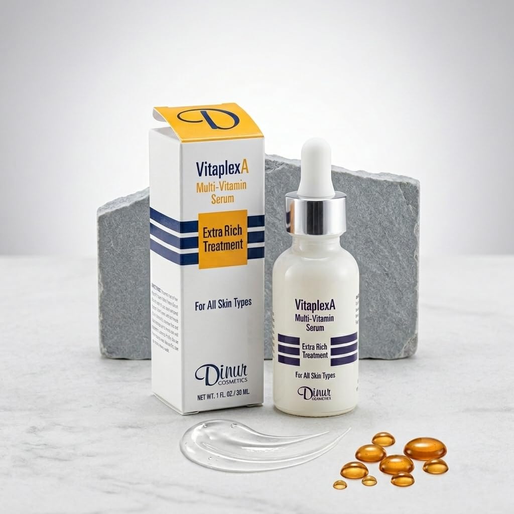 Dinur Cosmetics Vitaplex A Multi-Vitamin Serum Extra Rich Treatment for All Skin Types 1 fl. oz./ 30 ml. Beauty & Personal Care Dinur Cosmetics