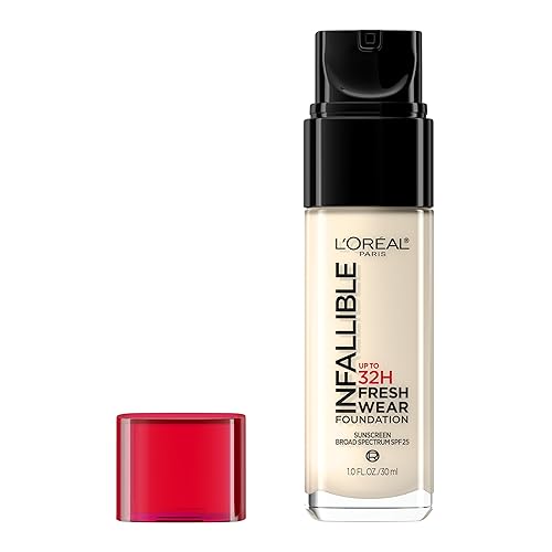 L'Oreal Paris Makeup Infallible Up to 32 Hour Fresh Wear Lightweight Foundation, 390 Snow, 1 Fl Oz, Packaging May Vary Beauty & Personal Care L'Oreal Paris