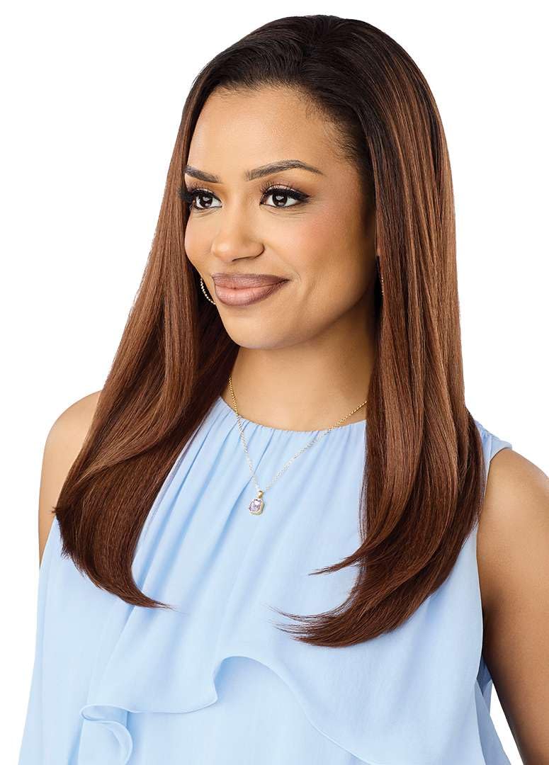 Outre Quick Weave Synthetic Half Wig - Flowair - Flow 6 (DR2/HAZELNUT)