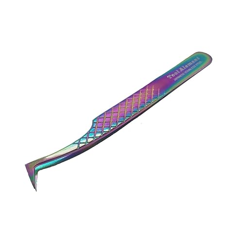 Tool Alement Japan Stainless Steel Plasma Coating 12cm Axe Tips Eyelash Tweezer R-JP11-4002 Beauty & Personal Care Tool Alement