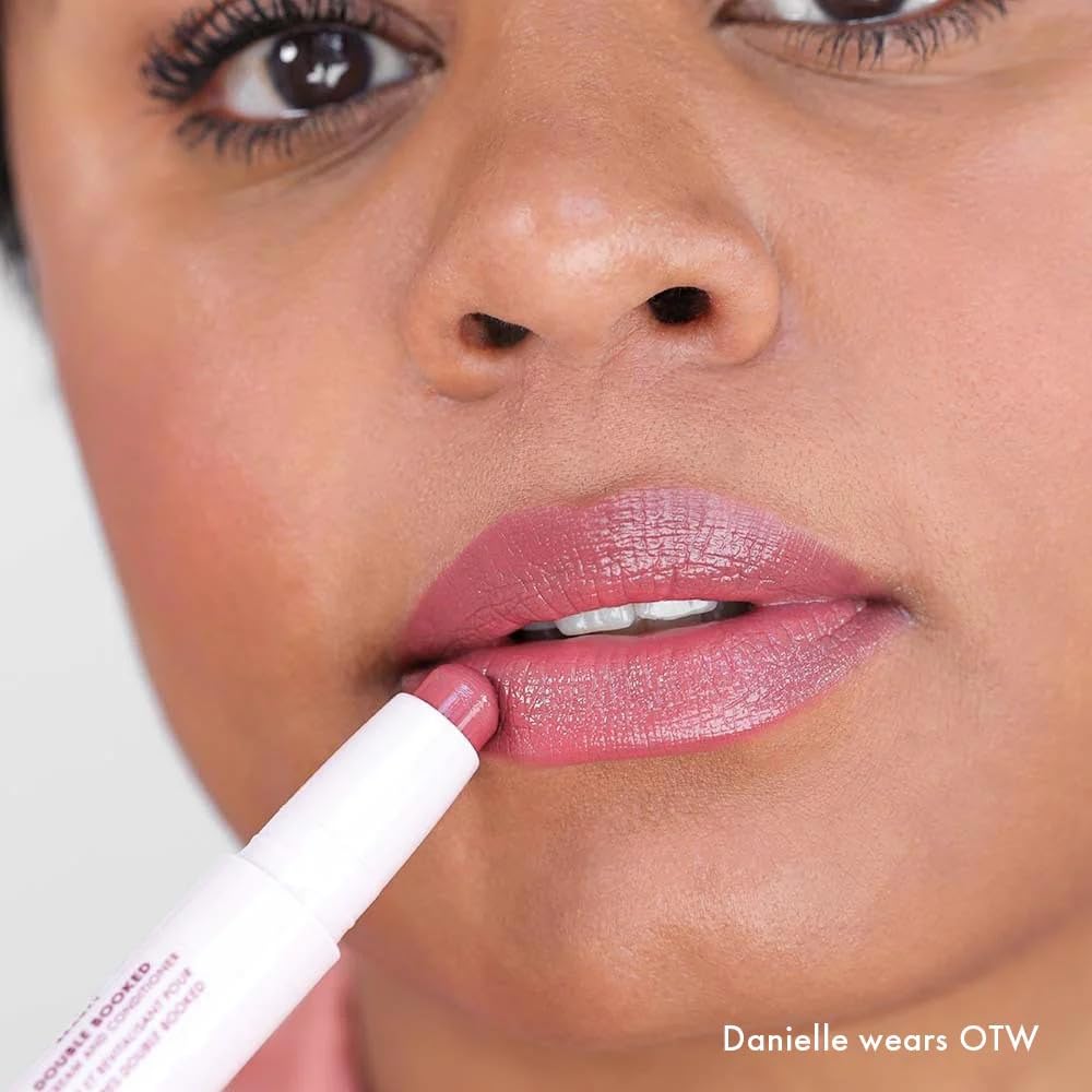 Wander Beauty Double Booked Lip Conditioner & Cream - OTW/In The Clear - Dual-Sided Cream Lipstick With Vitamin E and Shea Butter - Glossy Tinted Lip Beauty and Personal Care Wander Beauty