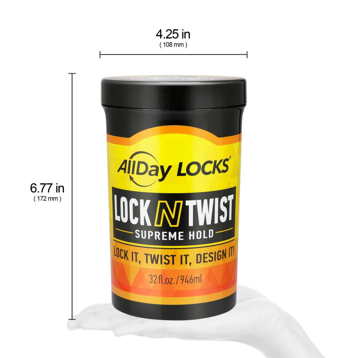 AllDay Locks Lock N Twist Supreme Hold - Extreme Styling Control for Locs, Microlocs, Twists, and Retwists, Provides Edge Control, Strong Hair Gel Beauty & Personal Care AllDay Locks