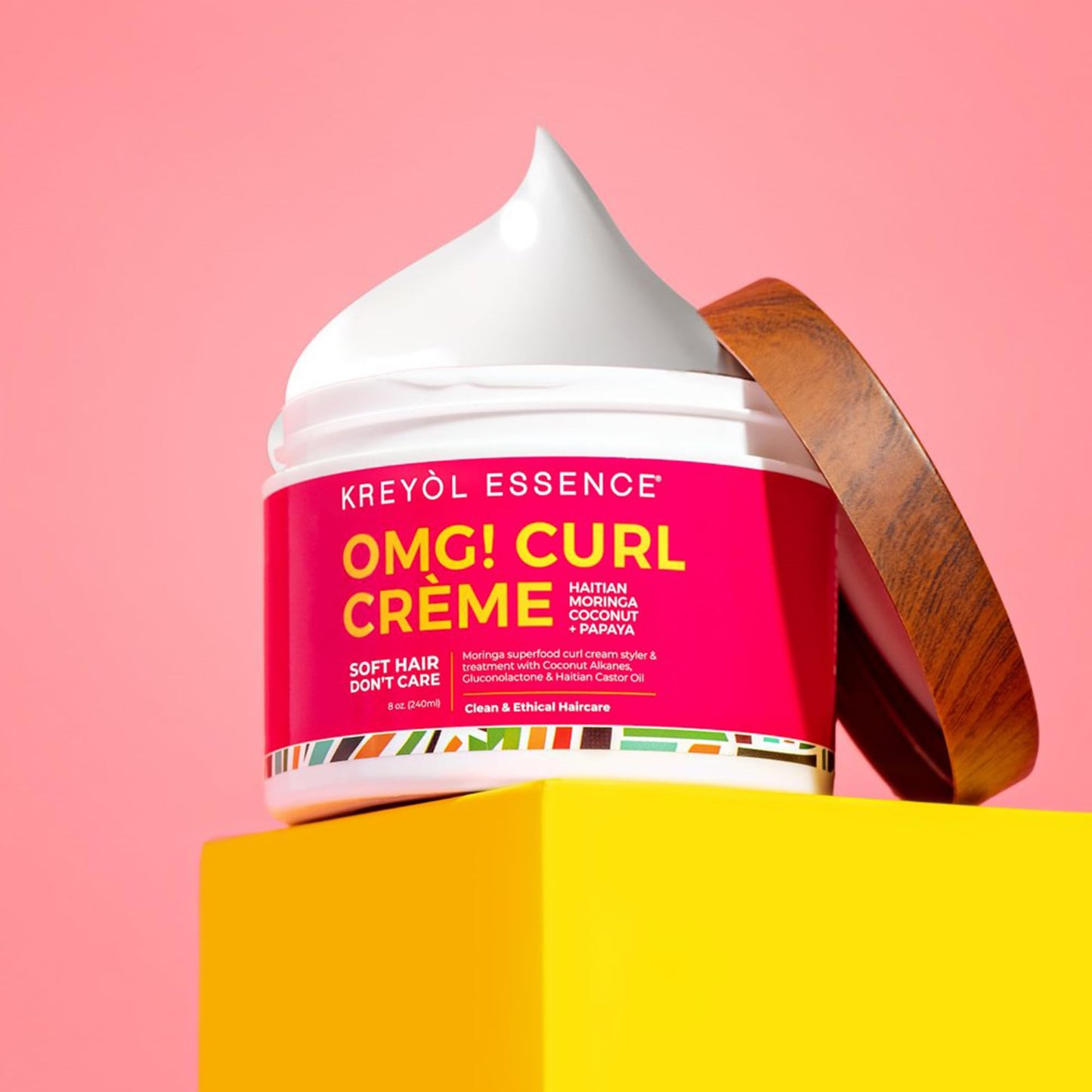 Kreyol Essence - 8 Oz Moringa Styling OMG CURL CRÈME for Soft Curls, Healthy Glowing Hair, Haitian Moringa Coconut Papaya, Hair Care Beauty & Personal Care KREYÒL ESSENCE