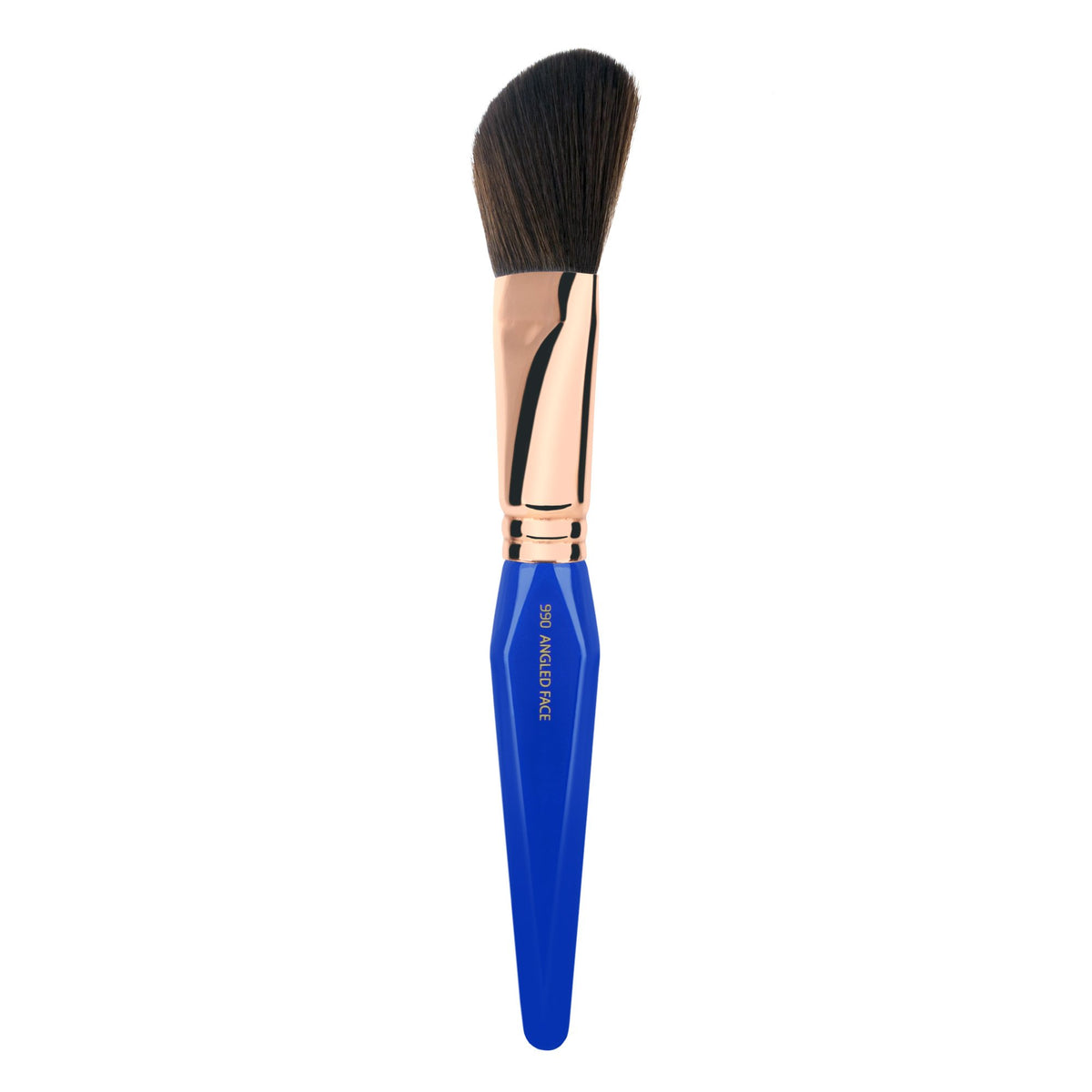 Bdellium Tools Professional Makeup Brush - Golden Triangle 990 Angled Face - With All Vegan and Soft Synthetic Fibers, For Whisking Powder