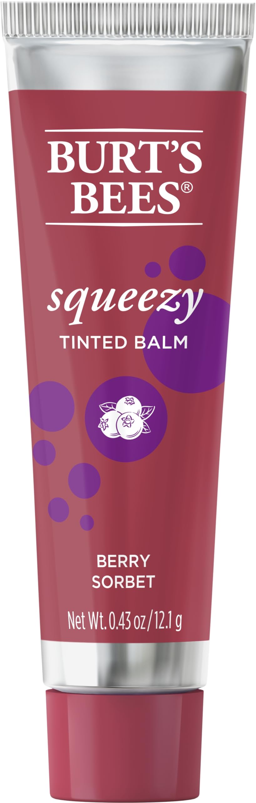 Burts Bees Squeezy Tinted Lip Balm - Berry Sorbet Women 0.43 oz Beauty and Personal Care Burt's Bees