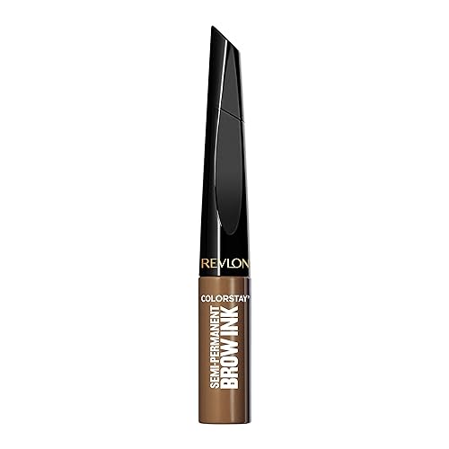 Revlon ColorStay 5-in-1 Semi-Permanent Brow Ink with Spoolie Brush, Waterproof, Transfer-Proof, Eyebrow Makeup, Easy to Remove, 352 Soft Brown Ink Beauty & Personal Care REVLON