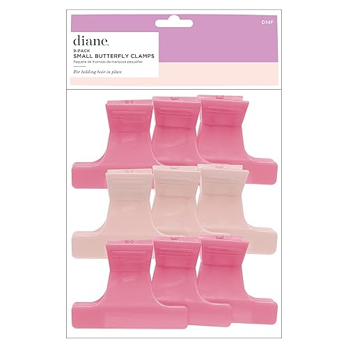 Diane Frosty Butterfly Clips Assorted Colors, Small, 2.25" Beauty & Personal Care Diane