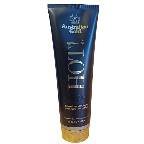 Australian Gold Hot! Bronze Extraordinary DHA Bronzer - 8.5 ounces, Tanning Lotion for Indoor or Outdoor use HOT! Black DHA Bronzer Beauty & Personal Care Australian Gold