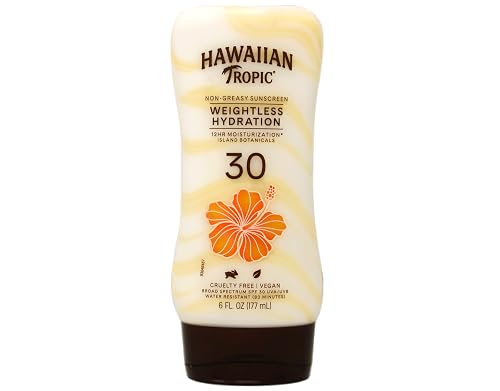 Hawaiian Tropic Sunscreen Silk Hydration Moisturizing Broad Spectrum Sun Care Sunscreen Lotion - SPF 30, 6 Ounce Beauty & Personal Care Hawaiian Tropic