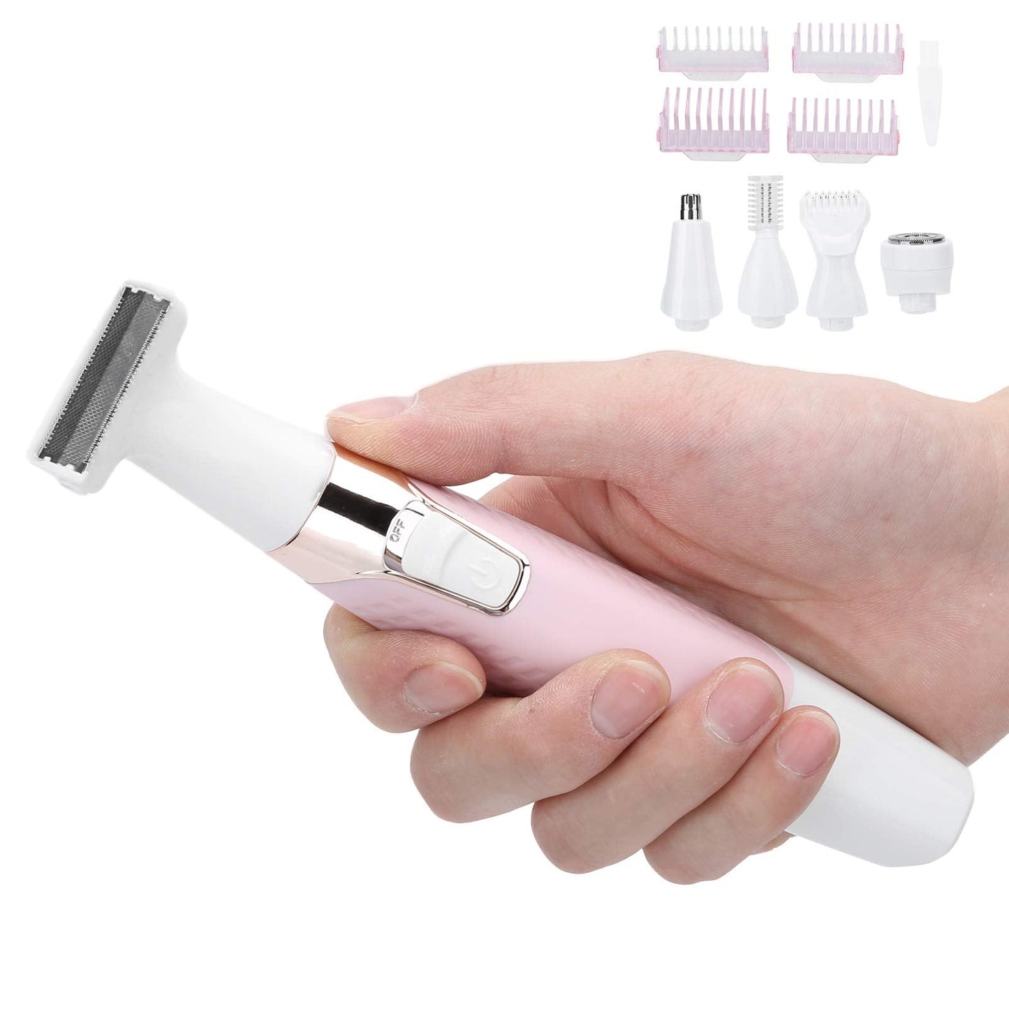Epilators Hair Removal for Women, Electric Body Depilator 5-in-1 USB Rechargeable with Multiple Attachments Hair Removal Device for Full Body and Hair Beauty and Personal Care Dioche