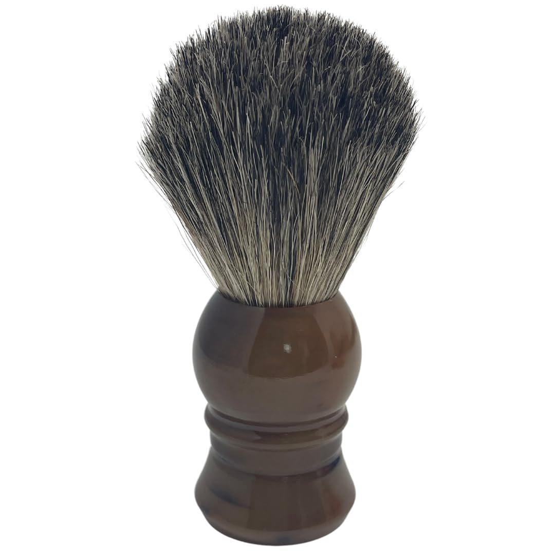 G.B.S Pure Badger Bristle Horn Shaving Brush, use with any Soap Cream All Razors, Effortless Glide Resin Beauty and Personal Care G.B.S