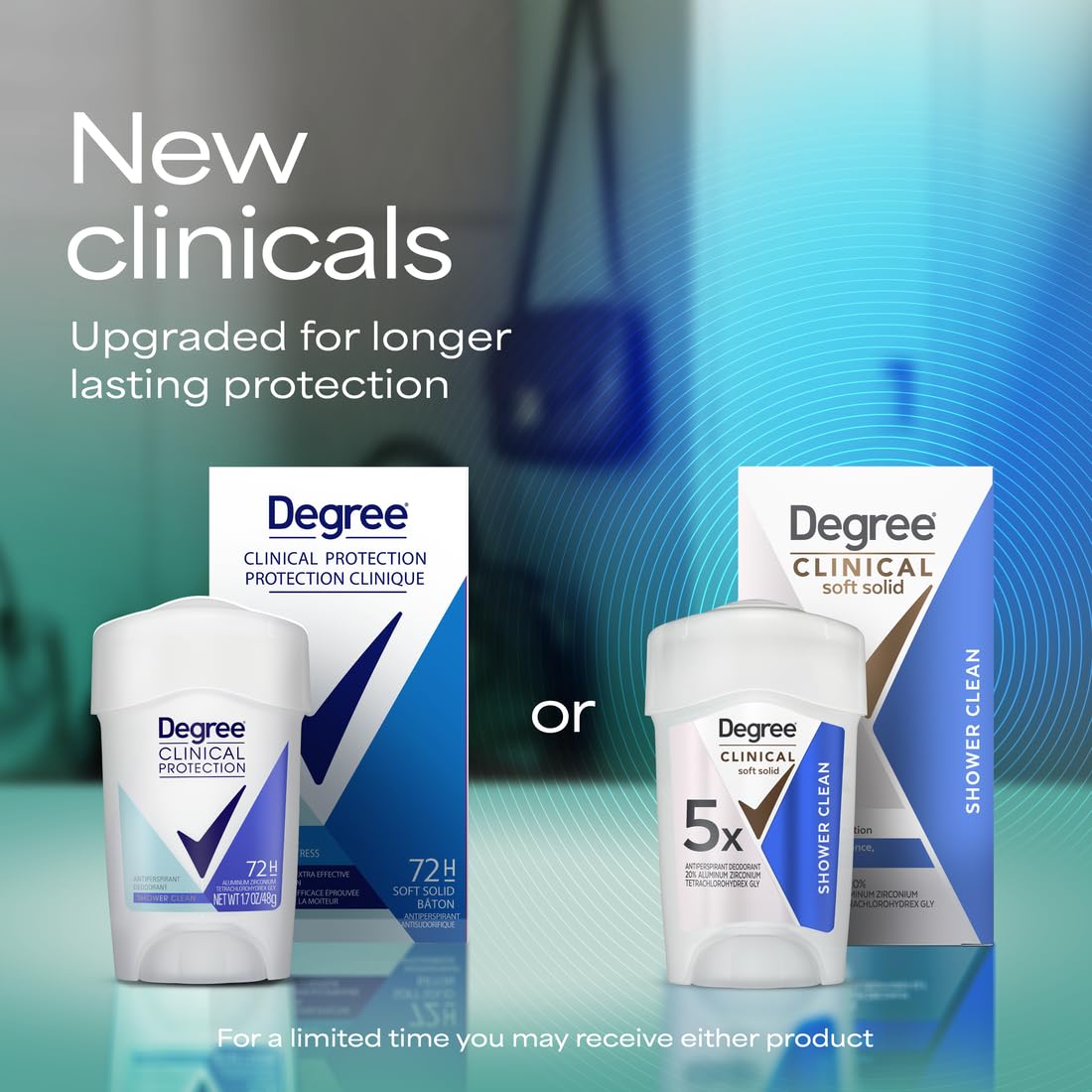 Degree Clinical Women S Size 1.7z Degree Clinical Protection Shower Clean Anti-Perspirant & Deodorant For Wom Beauty and Personal Care Degree