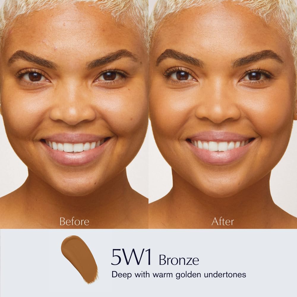 Estée Lauder Double Wear Sheer Matte Foundation SPF 19 | 12-Hour Wear, 1.0 Fl Oz, 5W1 Bronze Beauty & Personal Care Estée Lauder