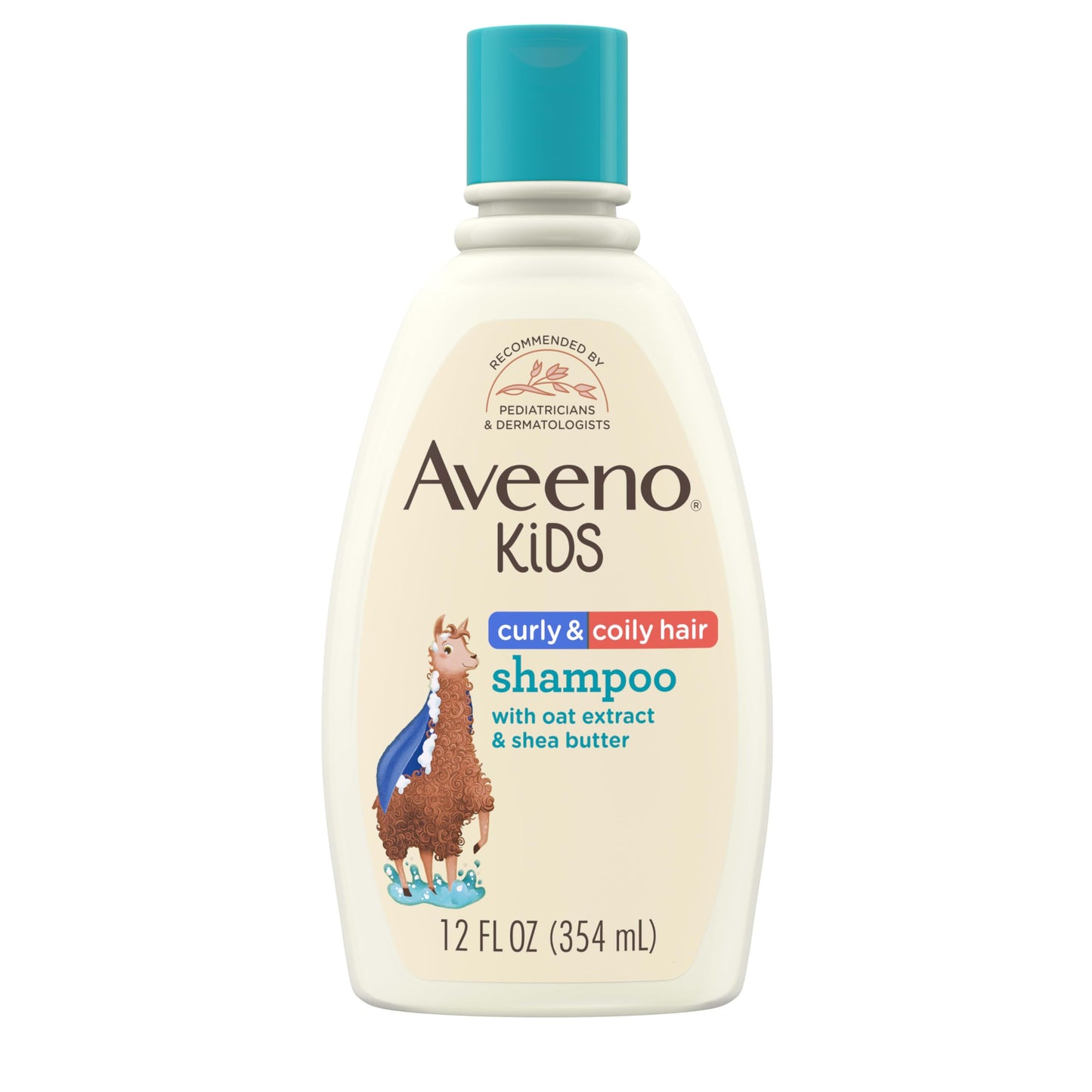 Aveeno Kids Curly & Coily Hair Shampoo, Hydrating Shampoo for Type 3 & 4 Hair, Kids Curly Hair Products suitable for Sensitive Scalps with Oat Extract Beauty and Personal Care Aveeno Baby