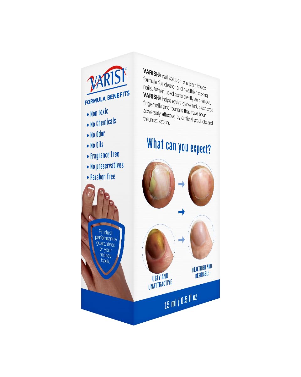 Varisi Nail Formula - Stronger Nails Treatment & Restore Problem Nails - US Made Beauty & Personal Care Varisi