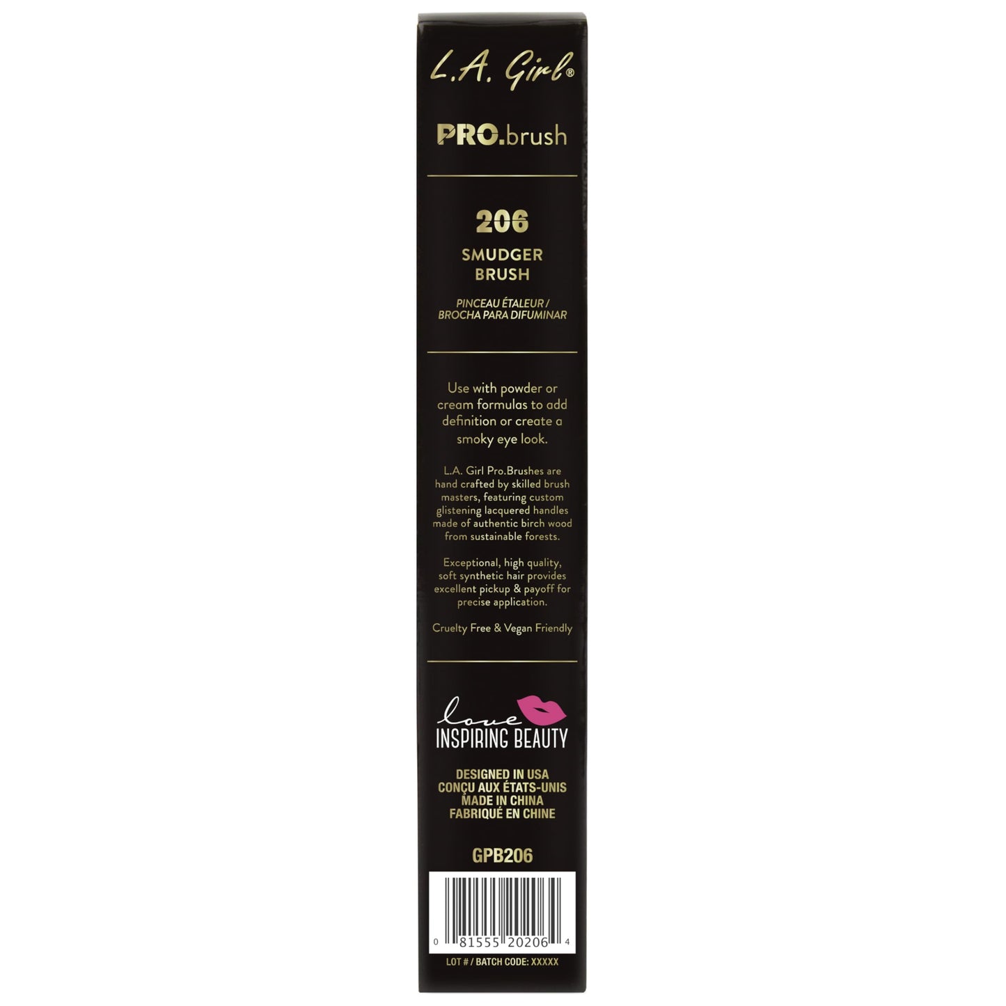 L.A. Girl Pro Cosmetic Brush, Smudger, 1 Pound Beauty & Personal Care L.A. Girl