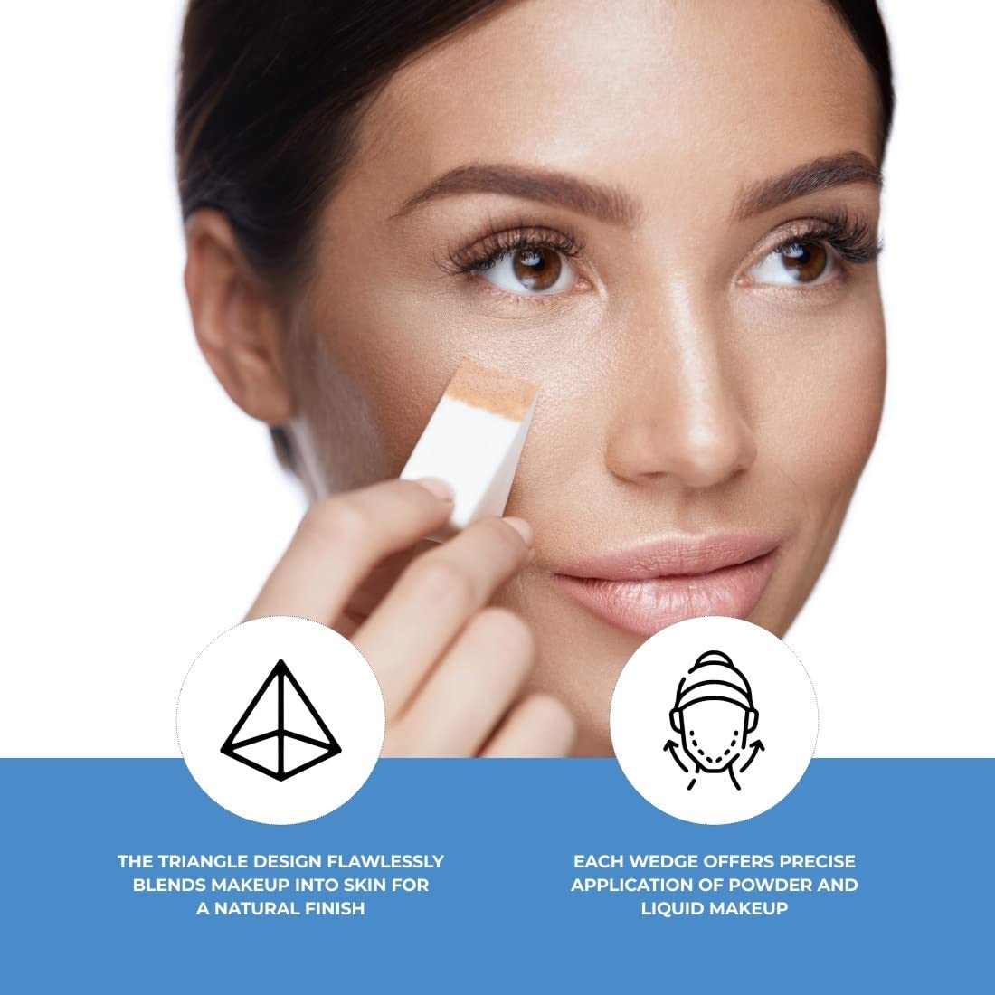 ForPro Professional Collection Beauty Wedges, Latex Free Foam Sponges, Makeup Blenders for Powder and Liquid Makeup, 100-Count Beauty & Personal Care ForPro Professional Collection