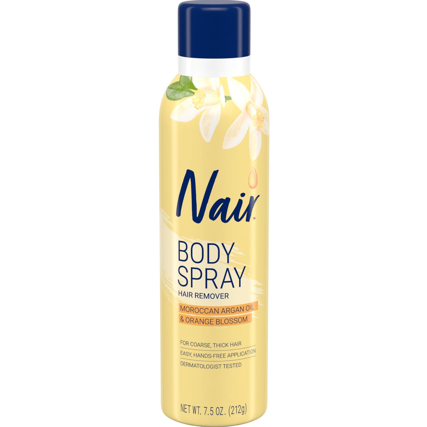 Nair Body Spray Hair Remover, Hands-Free Applicator Hair Removal Spray with Moroccan Argan Oil and Orange Blossom for Body, 7.5 Oz Beauty & Personal Care Nair