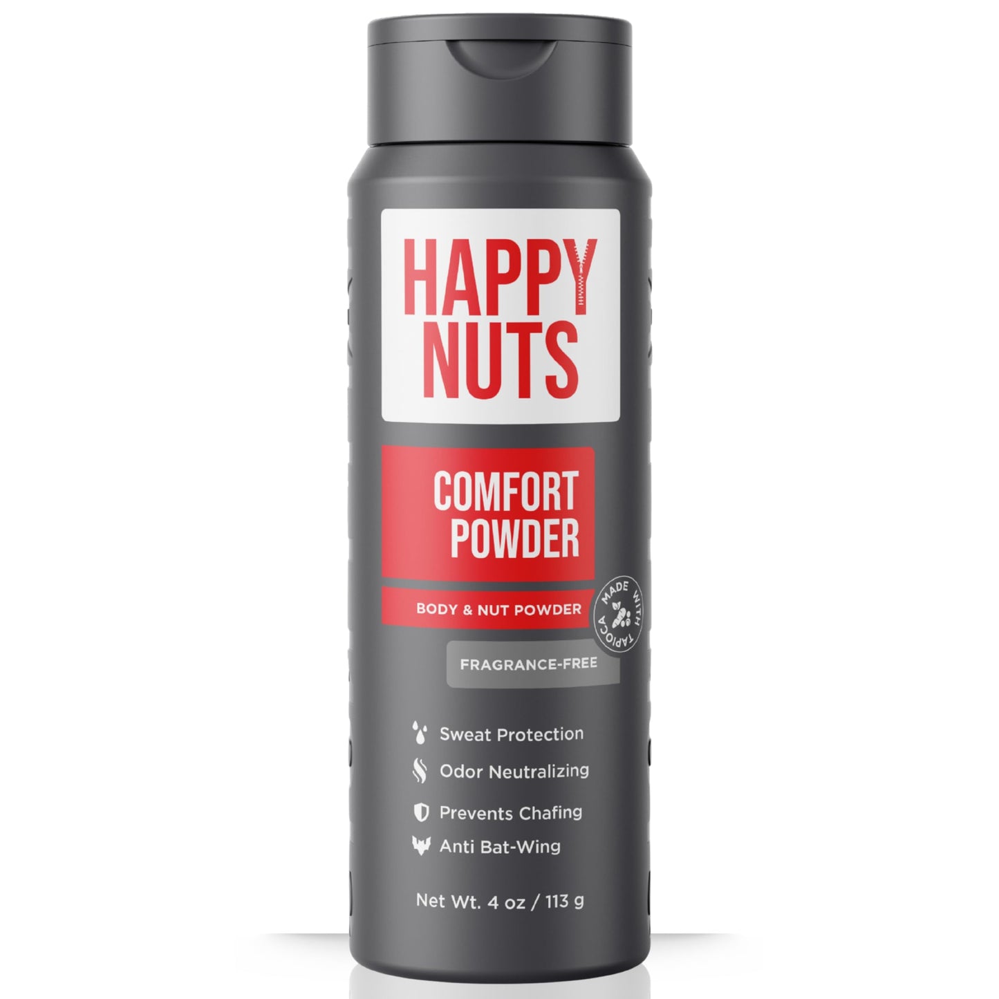 HAPPY NUTS Comfort Powder Deodorant For Men: Anti-Chafing, Sweat and Odor Control, Aluminum-Free, Ultimate Travel Essential for Men's Private Parts 4 Beauty and Personal Care HAPPY NUTS Default Title