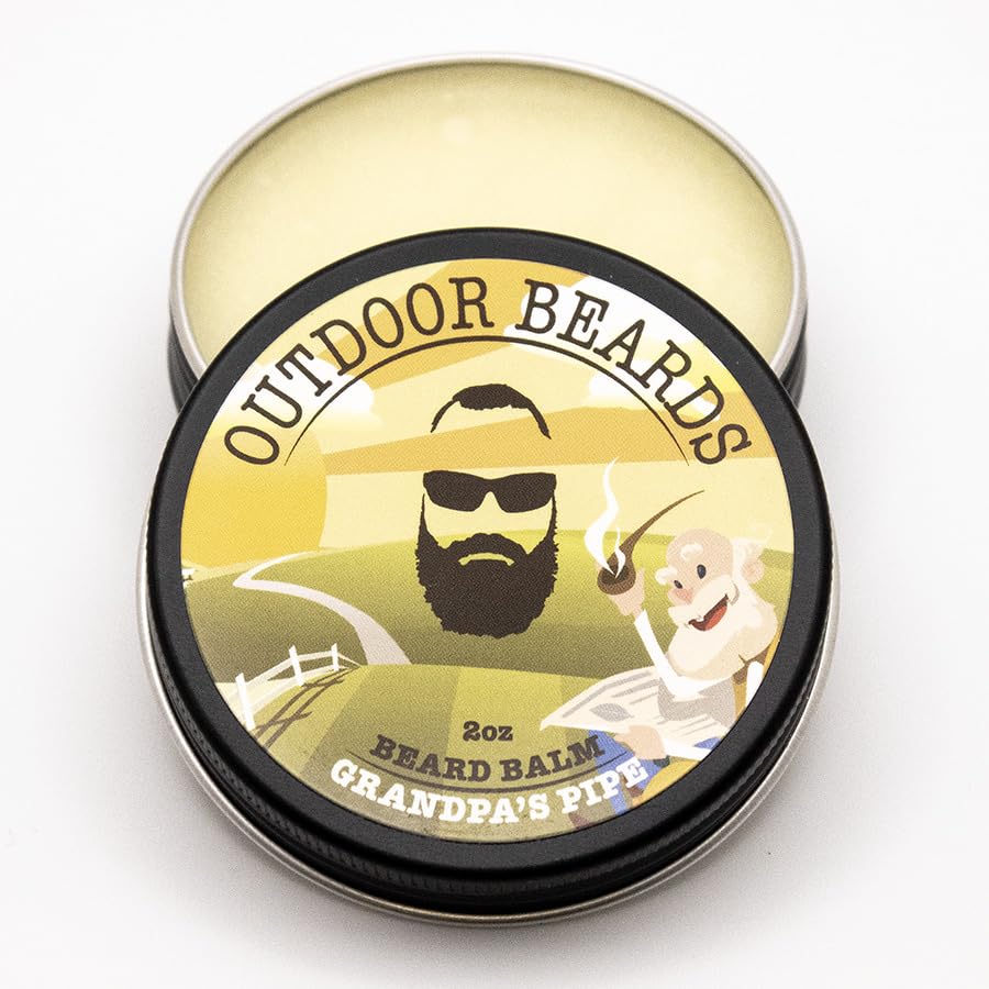 Outdoor Beards Beard Balm - 2 oz Cleansing Balm for Beards Short or Long - Beard Conditioner for Men - Essential Moisturizer for Every Man's Beard Beauty and Personal Care Outdoor Beards