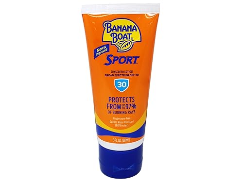 Banana Boat Sport Performance Sunscreen Lotion Travel Size SPF 30, 3 Oz Beauty & Personal Care Banana Boat
