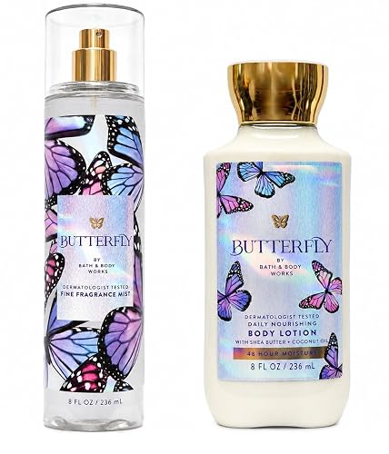 Bath & Body Works Fragrance Mist and Lotion Bundle - 2 Piece Set (Butterfly) Beauty & Personal Care Bath & Body Works