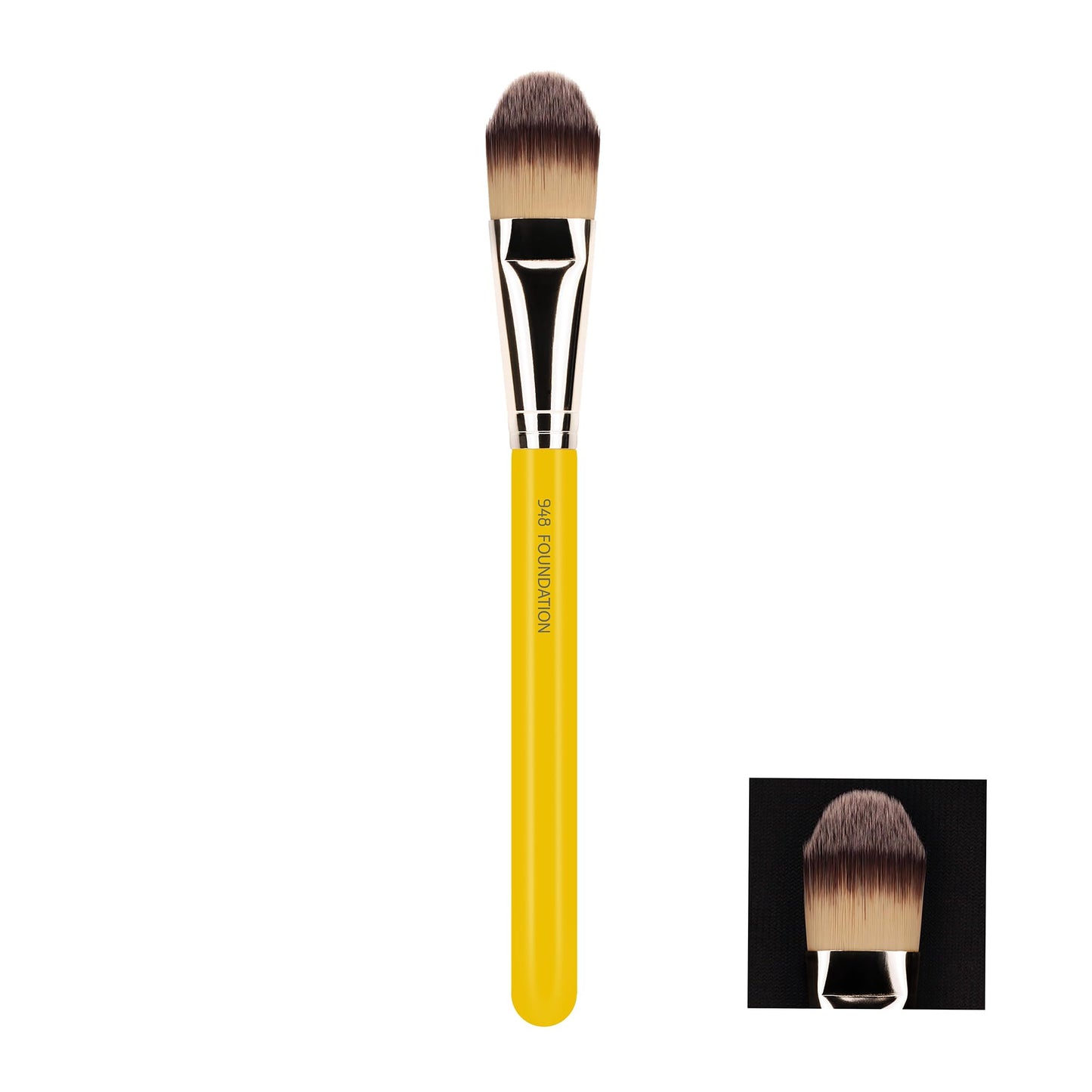 Bdellium Tools Professional Makeup Brush - Studio Series 948 Foundation - With Soft Synthetic Fibers, For Foundation & Concealing (Yellow, 1pc) Beauty & Personal Care BDELLIUM TOOLS