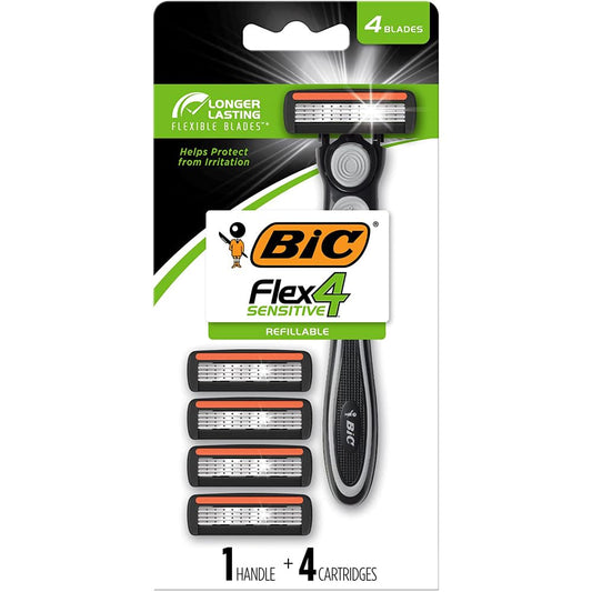 Bic Hybrid 4 Advance For Men, Disposable 4-Blade System 1 ea (Pack of 3) Beauty and Personal Care BIC