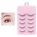 5Pair False Eyelashes 8mm Short Fake Mink Lashes Enlarge Eyes Natural Perfect Fitting Artificial Fiber Extensions Eye Lashes Fake Lashes, Women's Make Beauty & Personal Care Htppzjr