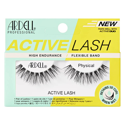 Ardell Active Lashes Physical - Waterproof, Natural Look False Eyelashes for Everyday Wear, 1 Pair