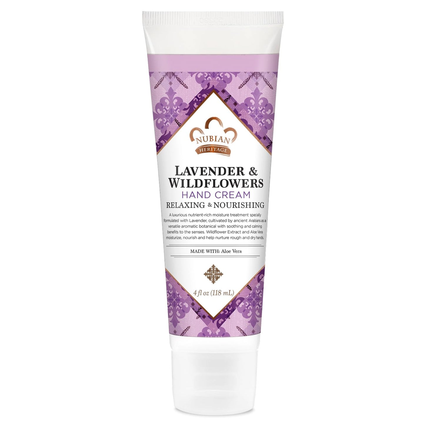 Nubian Heritage Hand Cream, Lavender & Wildflowers with Vitamin E - Light and Luxurious Shea, Mango & Cocoa Butter Lotion with Soothing Aloe Vera Beauty & Personal Care Nubian Heritage
