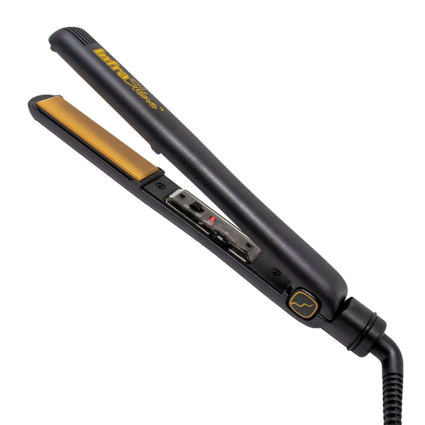 Infrashine Original Medium Flat Iron, 1 inch, Black - Ceramic Floating Plates for Smooth, Shiny, Frizz-Free Hair - 1 Year Warranty, Made in Korea Beauty & Personal Care INFRASHINE