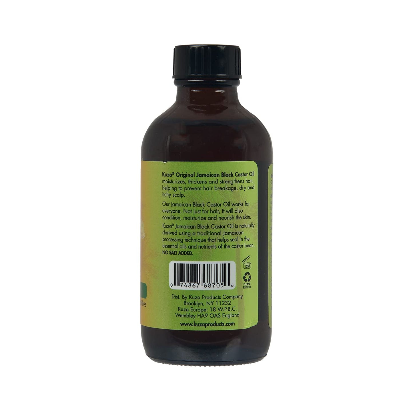 Kuza Jamaican Black Castor Oil Skin & Hair Treatment - Original, 4 fl oz Beauty & Personal Care Kuza