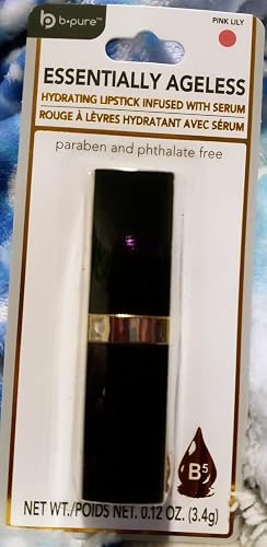b pure Essentially Ageless Hydrating Lipstick Infused with Serum (Pink Lily) Beauty & Personal Care b pure