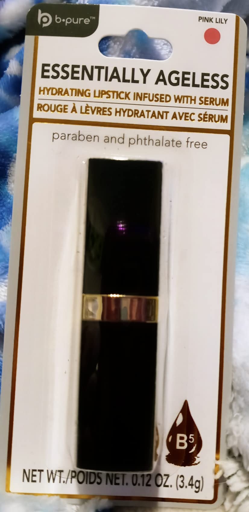 b pure Essentially Ageless Hydrating Lipstick Infused with Serum (Pink Lily) Beauty & Personal Care b pure