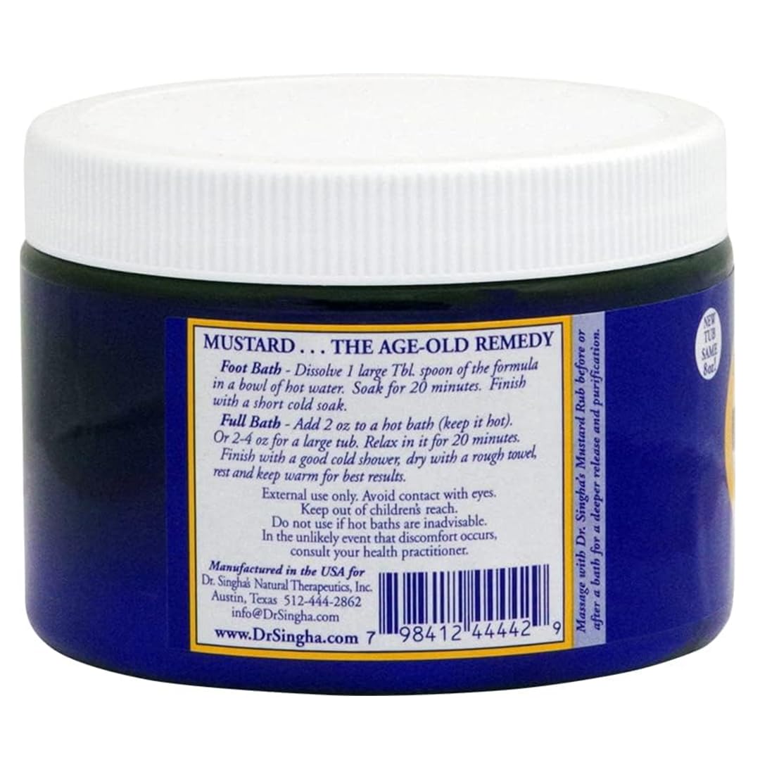 DR. SINGHA'S Mustard Bath Mustard Bath 8 OZ, 8 OZ Beauty and Personal Care Dr. Singha's