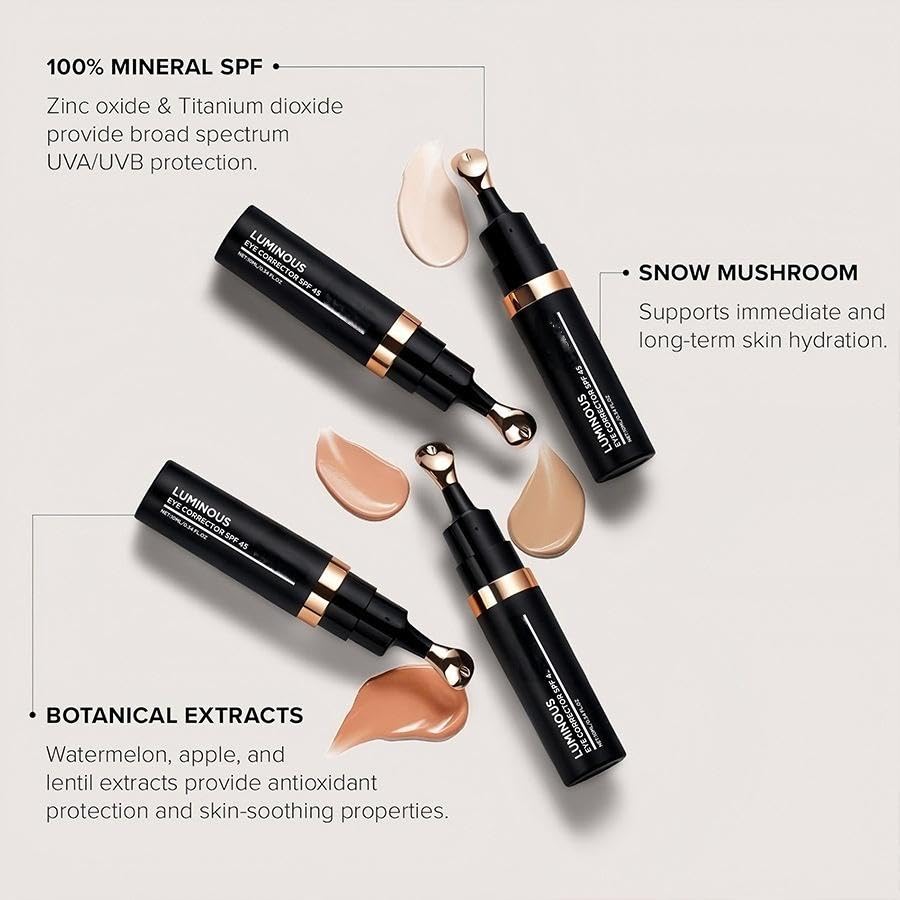 Absolutely Beautiful Under Eye Concealer - Brightens in Seconds, Crease-Proof & Lightweight, Half Pump for Both Eyes?10ml/0.34oz, Under Eye Coverage Beauty & Personal Care iACen
