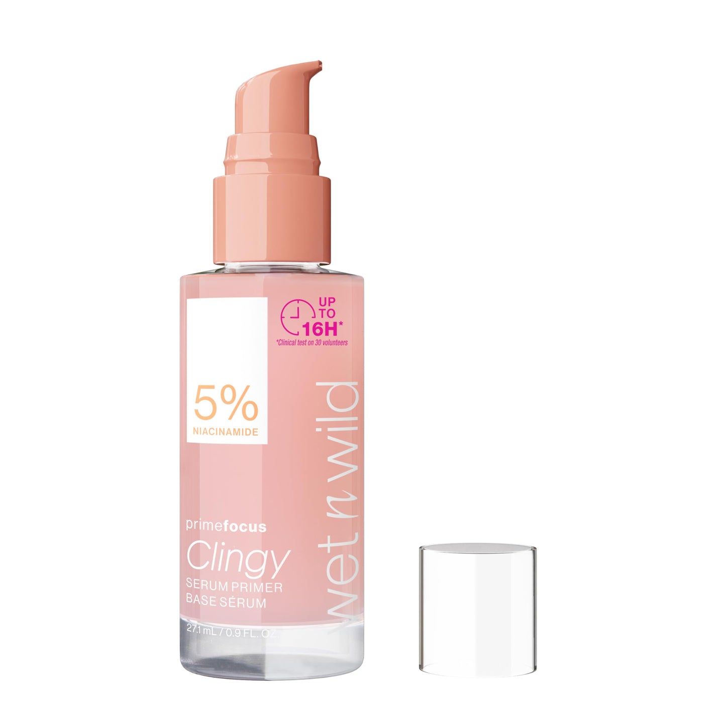 wet n wild Prime Focus Clingy Serum Primer, Hydrating & Brightening with 5% Niacinamide & 8% Glycerin, Long-Lasting 16-Hour Wear, Dewy Finish Beauty & Personal Care wet n wild