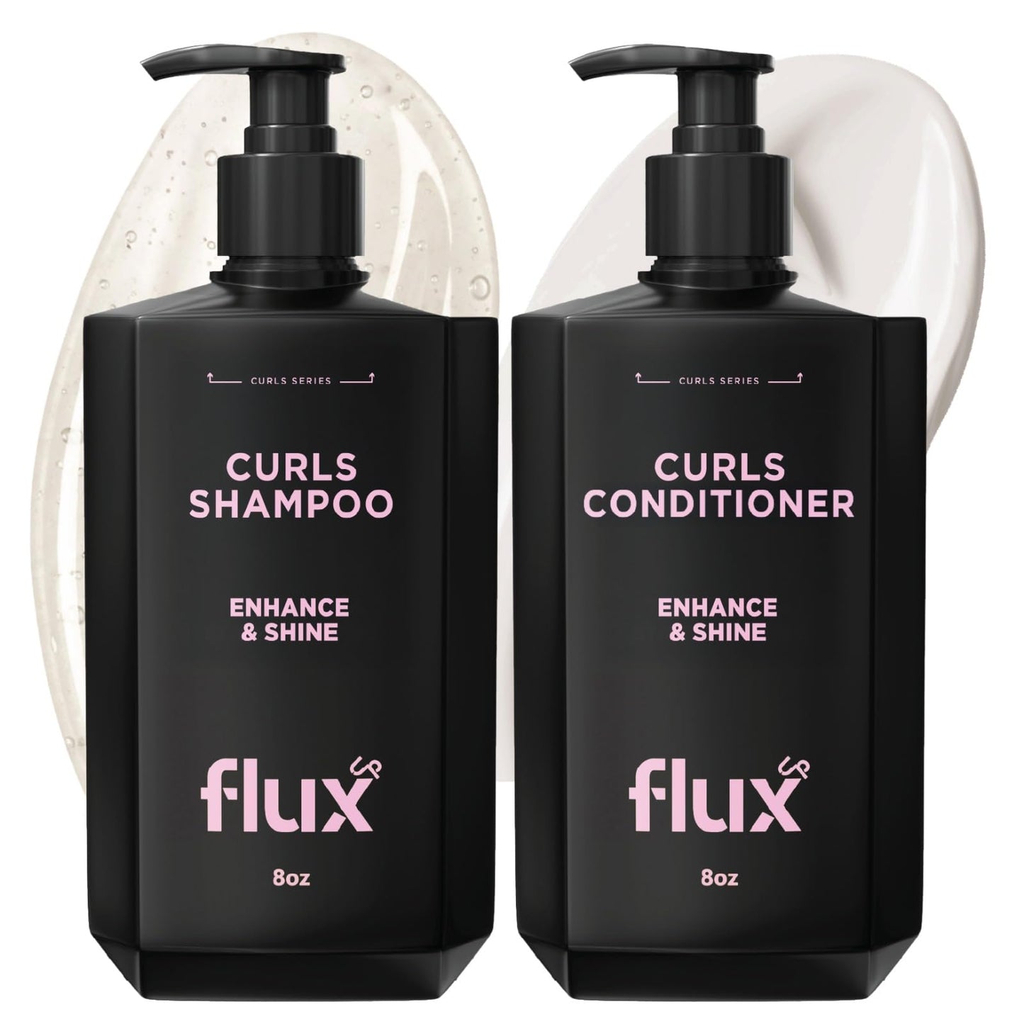 FLUX UP Curly Hair Shampoo & Conditioner Set - Hydrating Curl Shampoo & Conditioner for Curly & Wavy Hair for Women & Men - Sulfate-Free Frizz Control Beauty & Personal Care FLUX UP