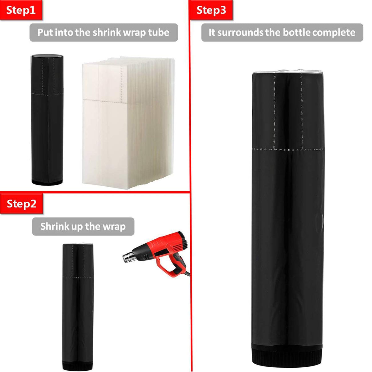 SZCJMY 500Pcs Shrink Wrap for Lip Balm Tubes, Easy to Use, Professional Look Beauty & Personal Care SZCJMYKJ