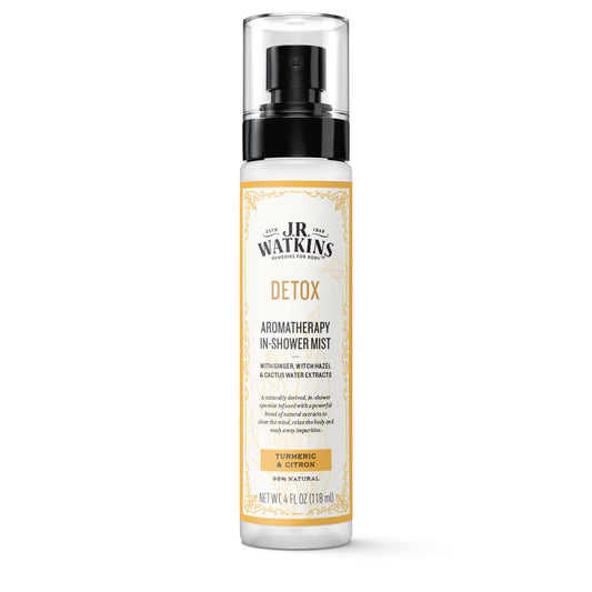 J.R. Watkins Detox Aromatherapy in-Shower Mist, Natural Turmeric & Citron, 4 oz Beauty & Personal Care J.R. Watkins