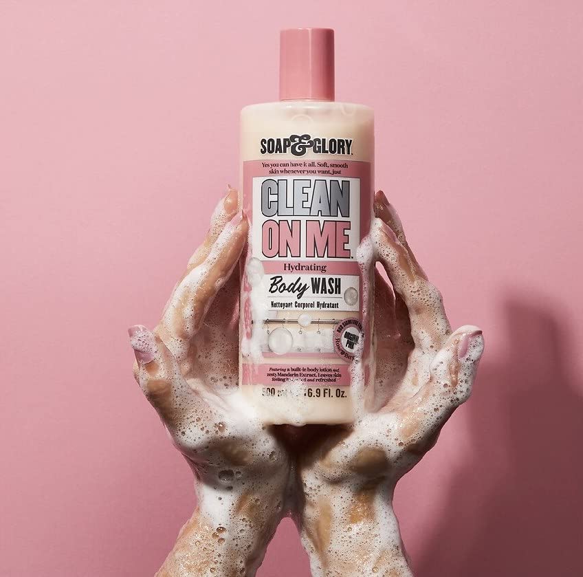 Soap & Glory Original Pink Body Wash for Women - Rose & Bergamot Shower Gel for Dry Skin - Moisturizing Body Soap for Soft, Hydrated Skin - Original Beauty & Personal Care Soap & Glory