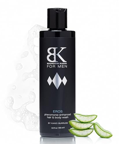 Bedroom Kandi for Men Body Wash 8.5 Fl Oz - Pheromone Infused Moisturizing & Deodorizing Formula with Aloe, Shea Butter & Essential Oils for Smooth Beauty & Personal Care Kandi