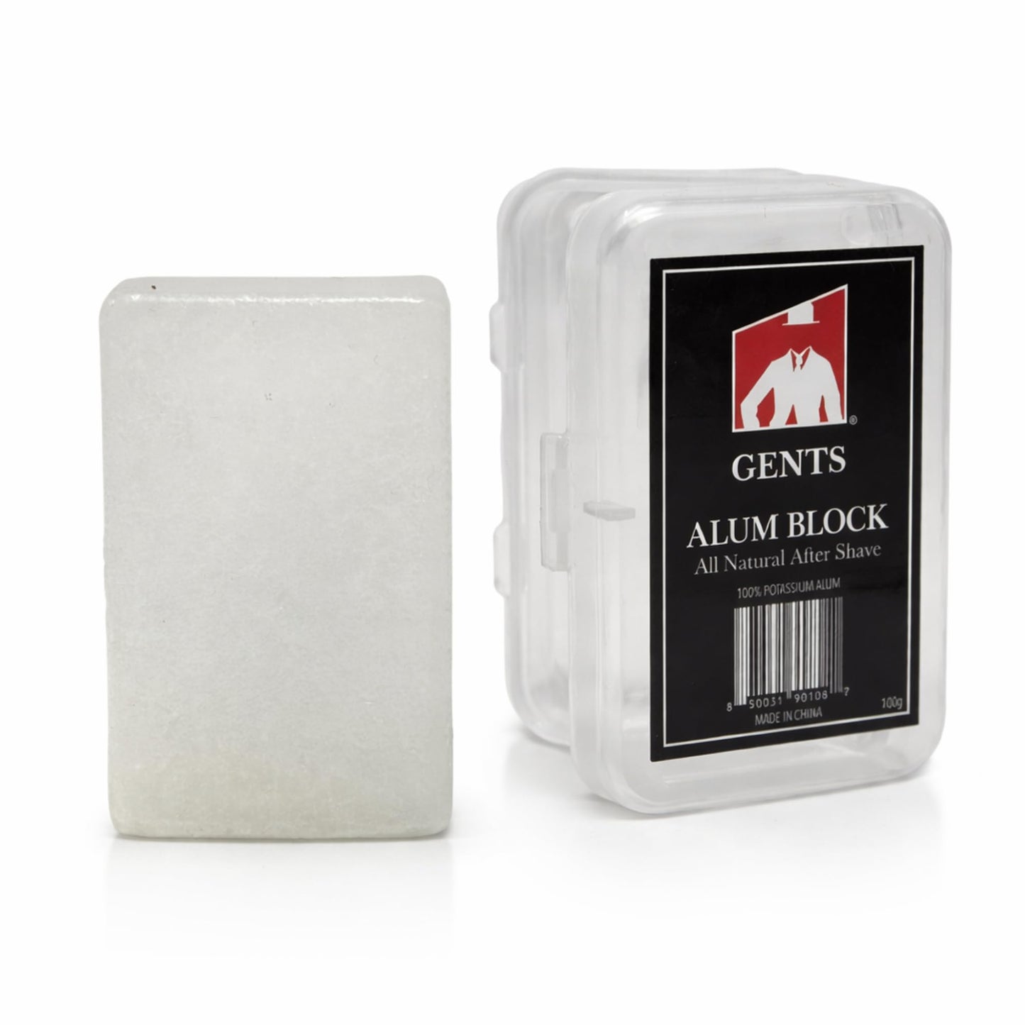 G.B.S 3.5 Ounce Alum Block in Plastic Case - Fragrance-Free Natural Deodorant & Aftershave for Razor Burn Relief - Stops Bleeding, Fights Bumpy Skin Beauty and Personal Care G.B.S