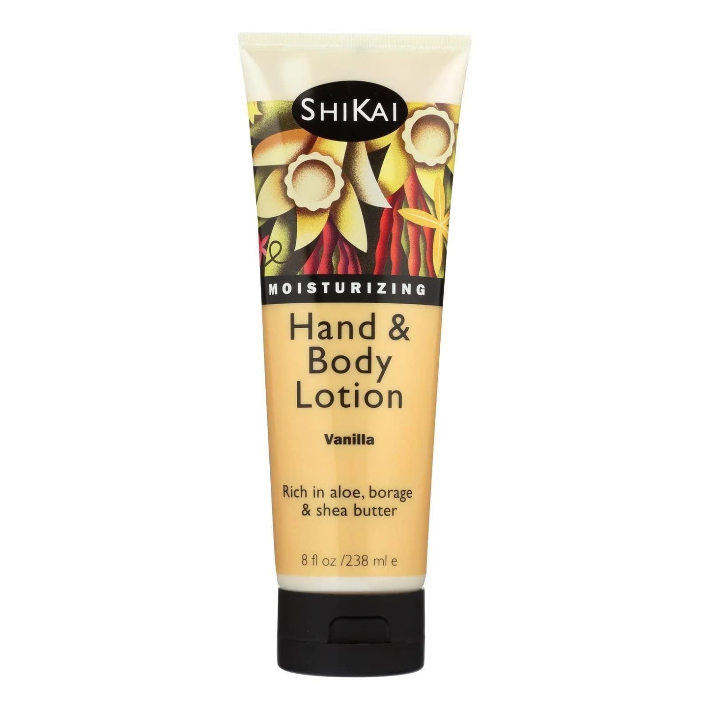 ShiKai Hand & Body Lotion (Vanilla, 8oz) | Daily Moisturizing Skincare for Dry and Cracked Hands | With Aloe Vera & Vitamin E Beauty & Personal Care ShiKai