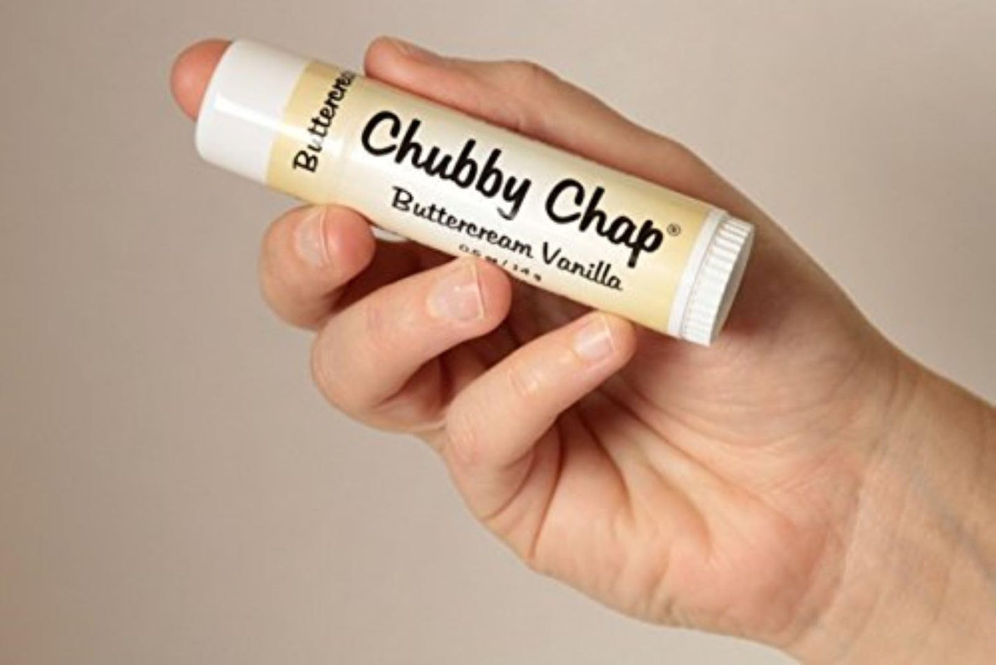 Chubby Chap - Three (3x) Large Jumbo Natural Lip Balm - .5 Ounce Buttercream Vanilla Beauty and Personal Care Chubby Chap