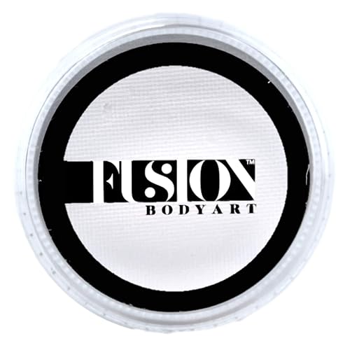 Fusion Body Art Pro Face Paint | Prime White (32gm), Professional Quality Water Activated Face and Body Paint Supplies Single Makeup Cake Beauty & Personal Care FUSION BODY ART